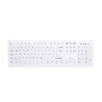 Teclado Contour Design Active Key AK-C8100F-FUS-W/GE Médico RF Wireless QWERTZ Alemão Branco
