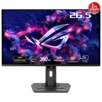 Monitor ASUS ROG Strix OLED XG27ACDNG 67,3 cm (26,5 polegadas) 2560 x 1440 píxeis Quad HD QD-OLED Preto