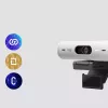Webcam Logitech Brio 500 Full HD 4MP USB-C Branco