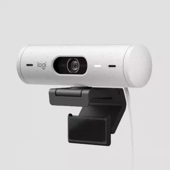 Webcam Logitech Brio 500 Full HD 4MP USB-C Branco
