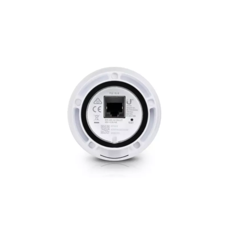 Câmara de vigilância IP UBIQUITI UniFi Protect G4-Bullet — 4 MP (2688×1512), PoE, Gigabit Ethernet, Visão noturna IR, resistente às intempéries