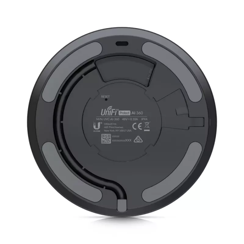 Câmara de vigilância IP Dome Ai 360 UBIQUITI NETWORKS para interior e exterior, 1920 x 1920 Pixel, Montagem no teto