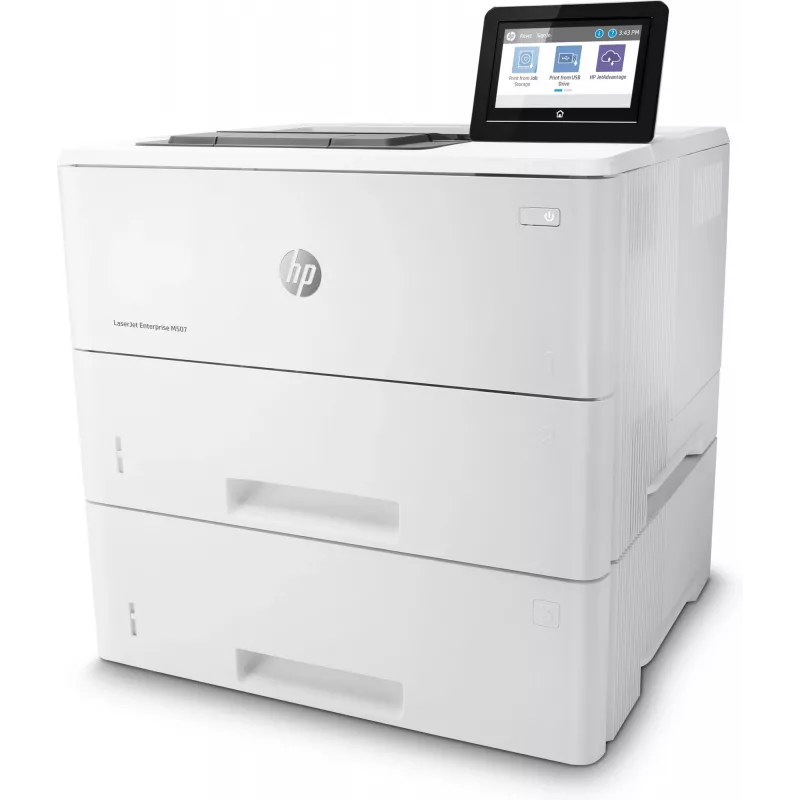HP LaserJet Enterprise M507x, Laser, 1200 x 1200 DPI, A4, 43 ppm, Impressão frente e verso, com capacidade de rede