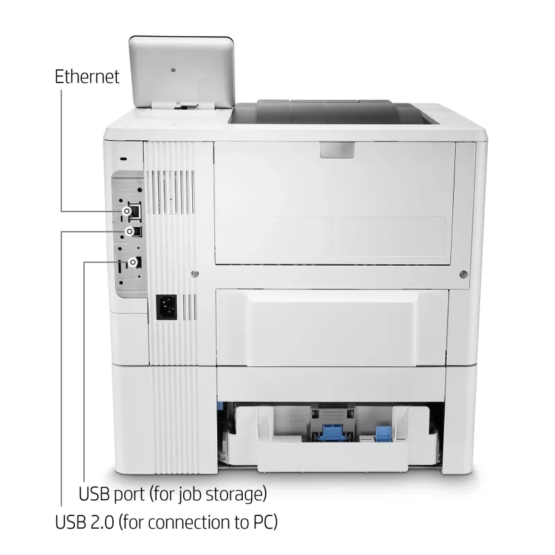 HP LaserJet Enterprise M507x, Laser, 1200 x 1200 DPI, A4, 43 ppm, Impressão frente e verso, com capacidade de rede