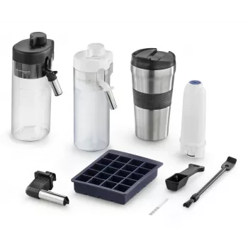 Máquina de café combinada De’Longhi ECAM450.86.T — totalmente automática, depósito de água 1,8 l, recipiente de grãos 300 g, 19 bar, moinho integrado, Ecrã TFT