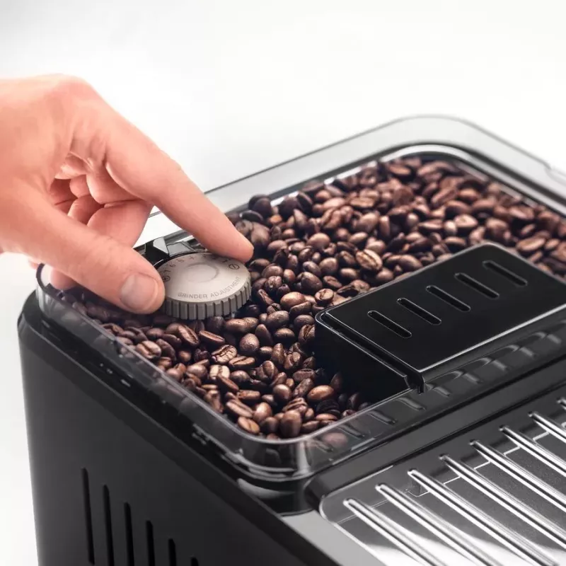 Máquina de café combinada De’Longhi ECAM450.86.T — totalmente automática, depósito de água 1,8 l, recipiente de grãos 300 g, 19 bar, moinho integrado, Ecrã TFT