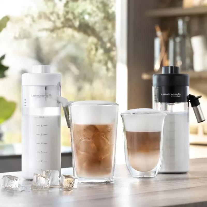 Máquina de café combinada De’Longhi ECAM450.86.T — totalmente automática, depósito de água 1,8 l, recipiente de grãos 300 g, 19 bar, moinho integrado, Ecrã TFT