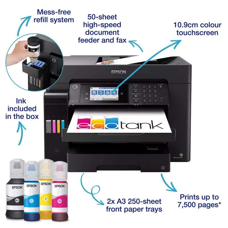 Epson EcoTank ET-16655 jato de tinta A3 4800 x 1200 DPI 32 ppm Wi-Fi