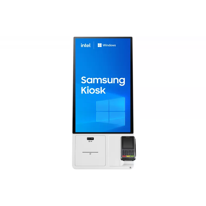 Samsung KM24C-5 design quiosque 61 cm (24 polegadas) LED 250 cd/m² Full HD branco ecrã tátil processador integrado Windows 10 IoT Enterprise 16/7