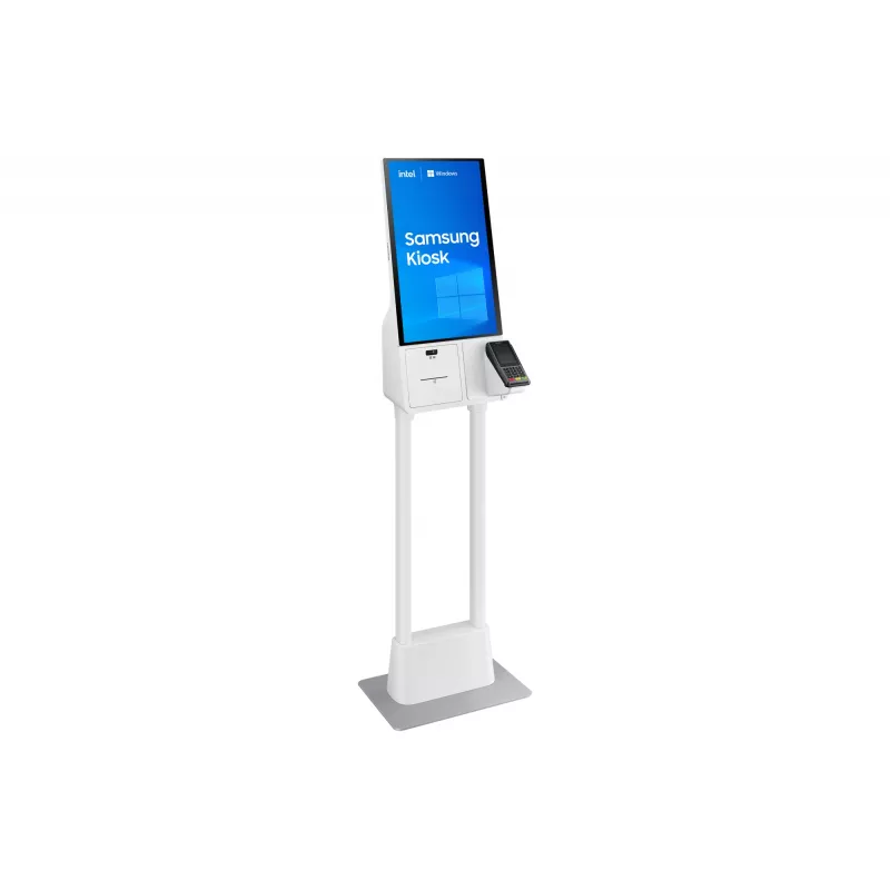 Samsung KM24C-5 design quiosque 61 cm (24 polegadas) LED 250 cd/m² Full HD branco ecrã tátil processador integrado Windows 10 IoT Enterprise 16/7