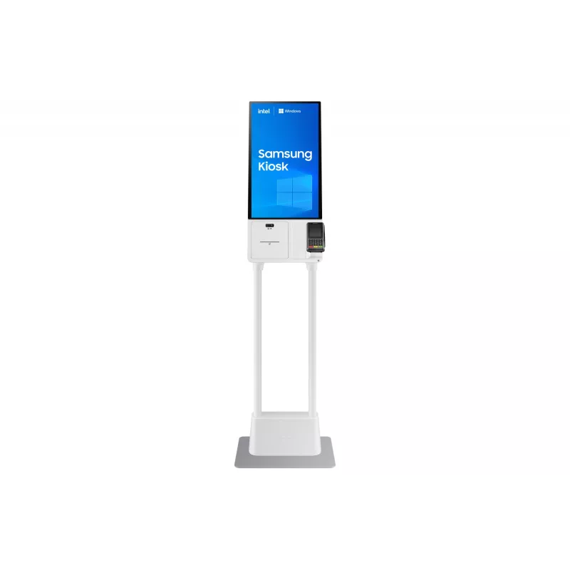Samsung KM24C-5 design quiosque 61 cm (24 polegadas) LED 250 cd/m² Full HD branco ecrã tátil processador integrado Windows 10 IoT Enterprise 16/7