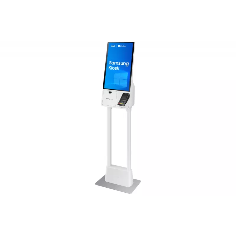 Samsung KM24C-5 design quiosque 61 cm (24 polegadas) LED 250 cd/m² Full HD branco ecrã tátil processador integrado Windows 10 IoT Enterprise 16/7