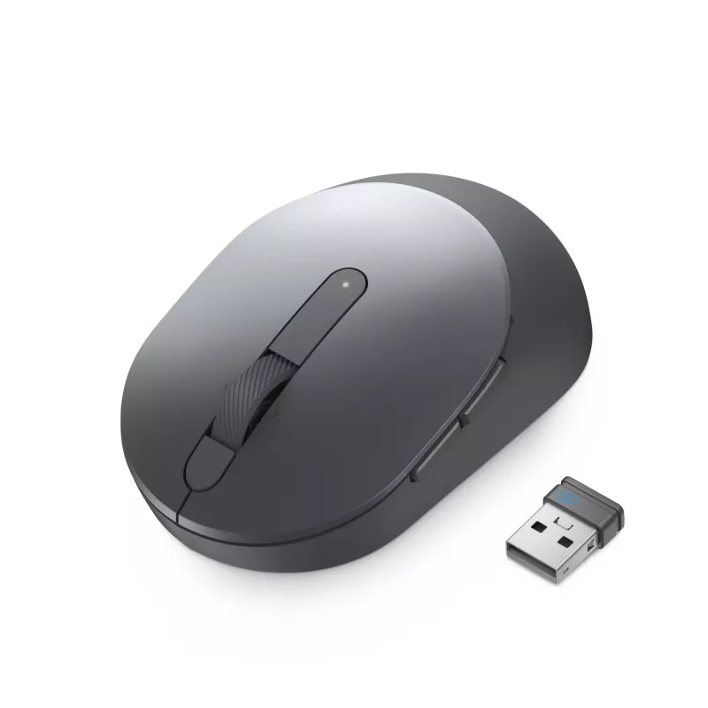 Rato DELL Pro Plus Compact – MS5120W – Titan Gray, ambidestro, ótico, RF Wireless + Bluetooth, 1600 dpi, cinzento, titânio