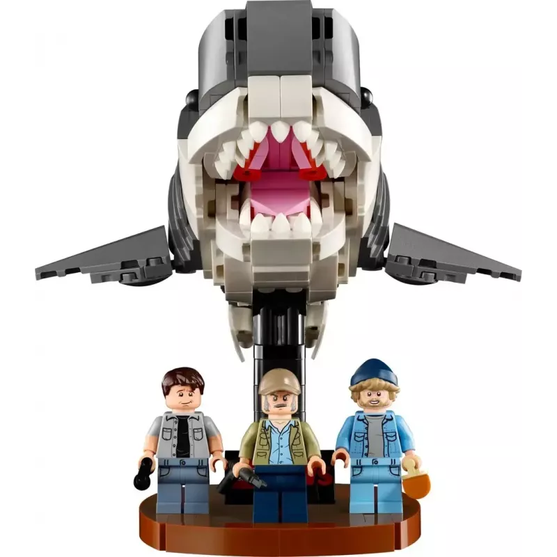 Brinquedo de construção LEGO Ideas 21350 conjunto Jaws — 1497 peças, 3 minifiguras, barco e tubarão icónico, recomendado a partir dos 18 anos