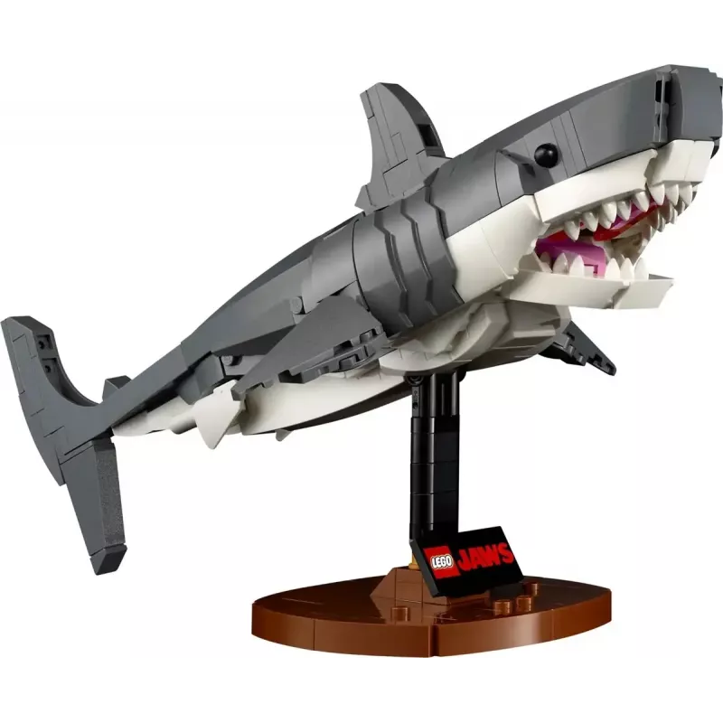 Brinquedo de construção LEGO Ideas 21350 conjunto Jaws — 1497 peças, 3 minifiguras, barco e tubarão icónico, recomendado a partir dos 18 anos