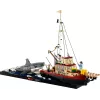 Brinquedo de construção LEGO Ideas 21350 conjunto Jaws — 1497 peças, 3 minifiguras, barco e tubarão icónico, recomendado a partir dos 18 anos