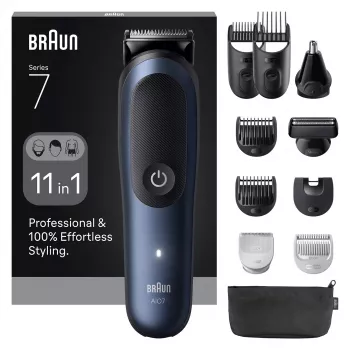 Máquina de cortar cabelo Braun AIO7540 preto azul ião de lítio 120 min