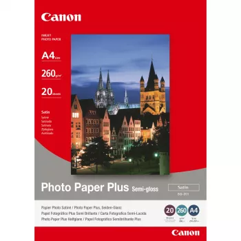 Papel fotográfico Canon SG-201 Semi-Gloss Plus A4 – 20 folhas