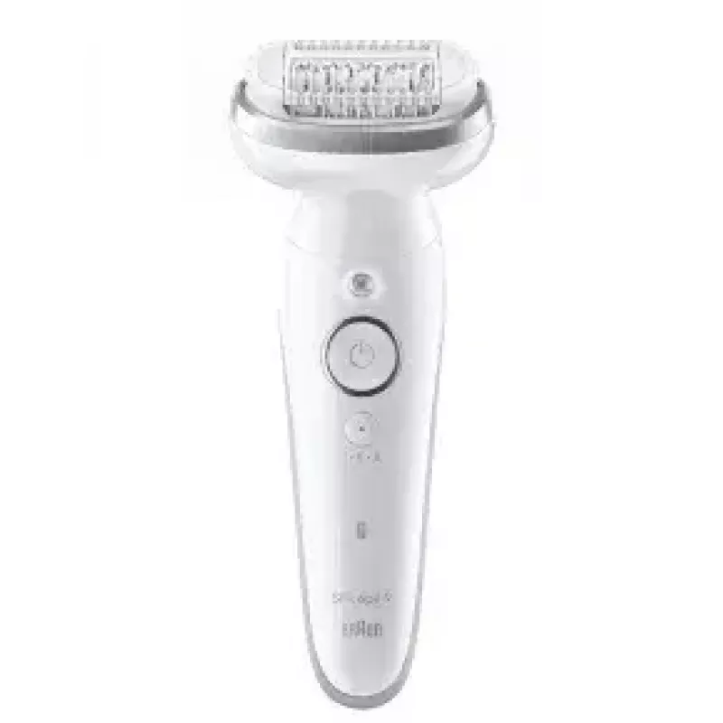 Epilador BRAUN 9-011 3D Silk-epil 9 Flex Wet & Dry — 40 pinças, bateria, massagem, branco/cinzento
