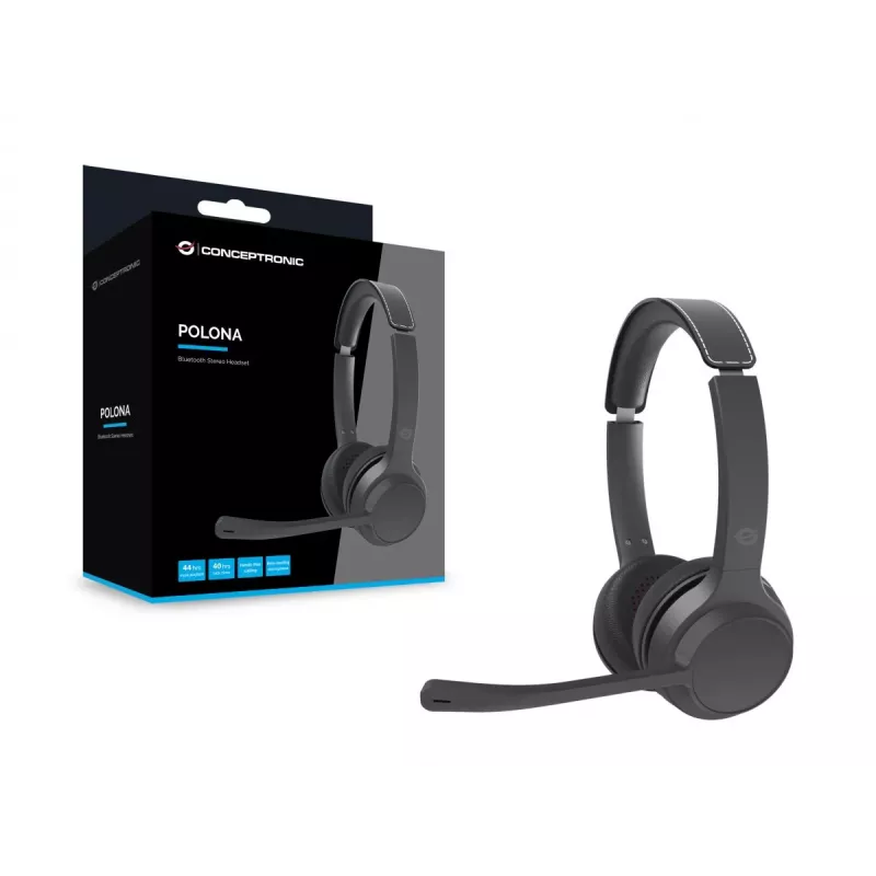 Headset estéreo Bluetooth Conceptronic POLONA04B