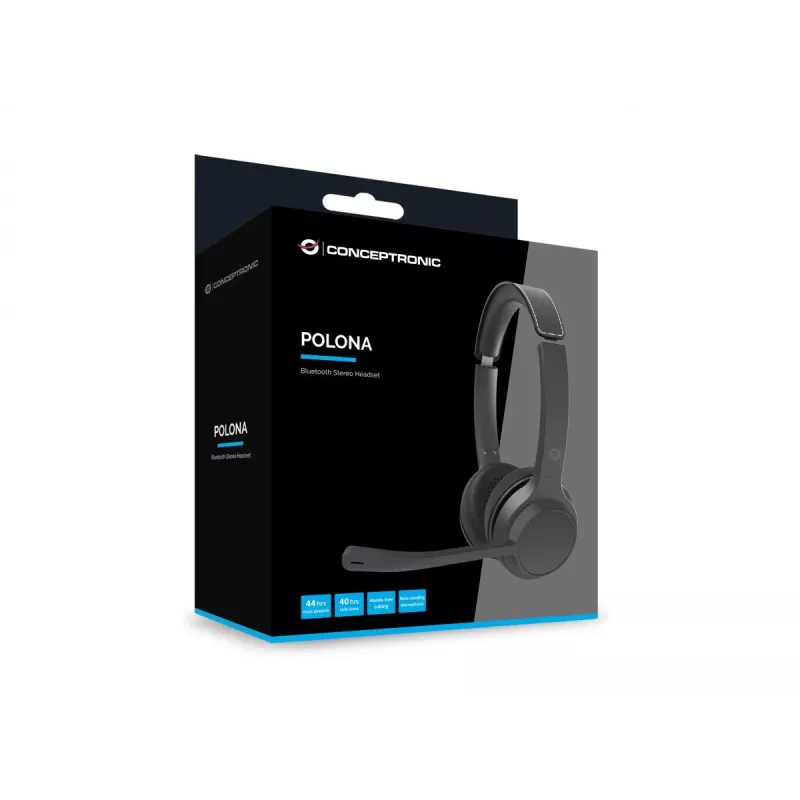 Headset estéreo Bluetooth Conceptronic POLONA04B