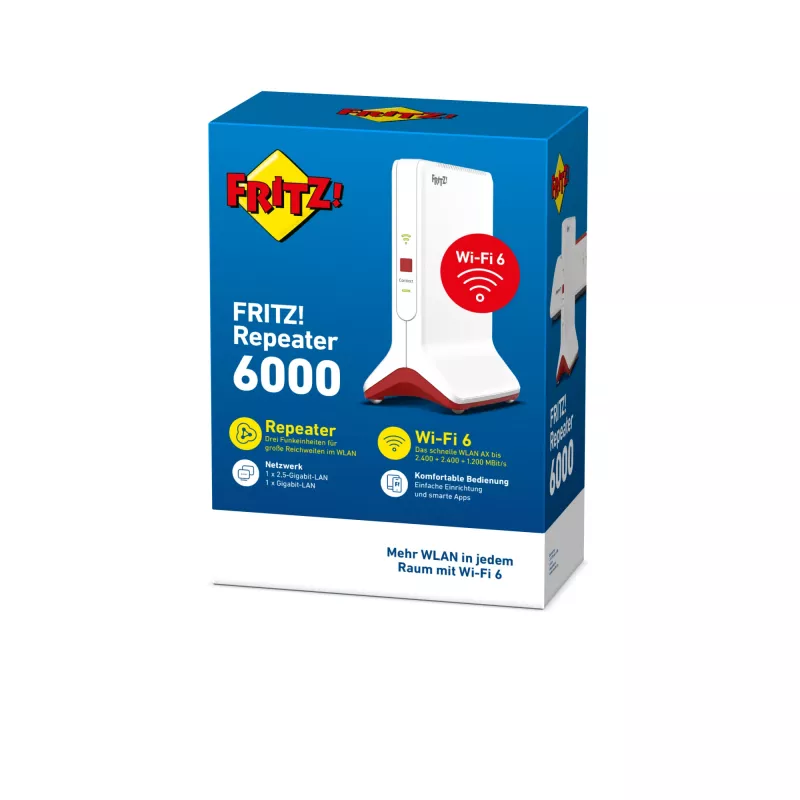 Repetidor FRITZ 6000 Vermelho, Branco
