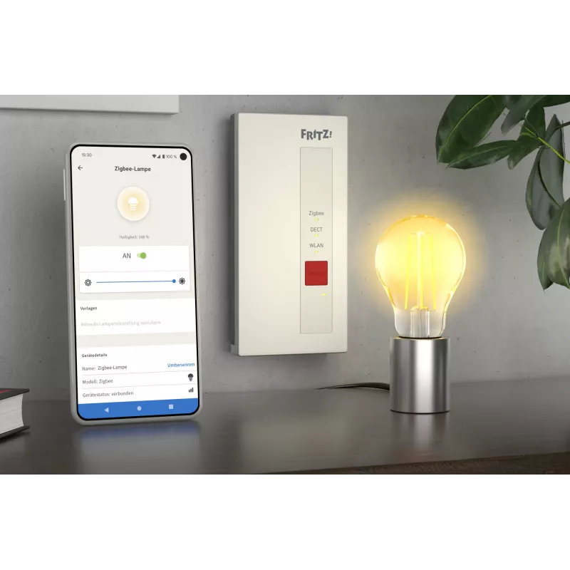 FRITZ!DECT Smart Gateway sem fios Branco Gigabit Ethernet 128-bit AES
