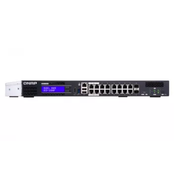 QNAP QGD-1600P Gerido Gigabit Ethernet (10/100/1000) Power over Ethernet (PoE) 1U Preto, Cinzento