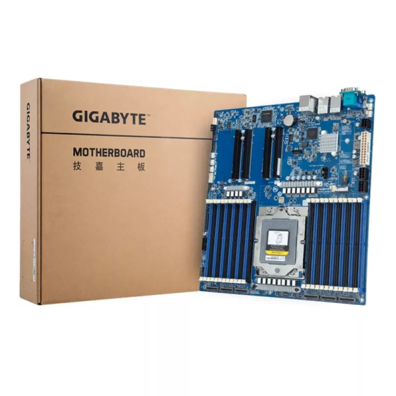Gigabyte MZ33-AR0 motherboard para servidor, socket SP5 (LGA6096), AMD EPYC 9004, E-ATX, 24x DIMM DDR5, 6x MCIO 8i, M.2, 2x 10GbE, IPMI
