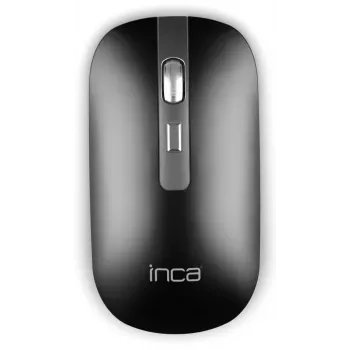 Rato sem fios INCA IWM-531RA – Bluetooth & RF sem fios 2,4 GHz – 1600 dpi – preto/prateado