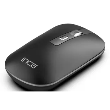 Rato sem fios INCA IWM-531RA – Bluetooth & RF sem fios 2,4 GHz – 1600 dpi – preto/prateado