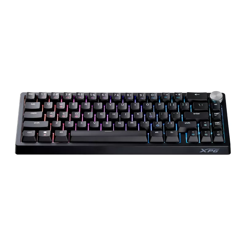 Teclado de gaming XPG SORCERER MINI, com fios, USB, mecânico, QWERTY, RGB LED, preto