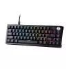 Teclado de gaming XPG SORCERER MINI, com fios, USB, mecânico, QWERTY, RGB LED, preto
