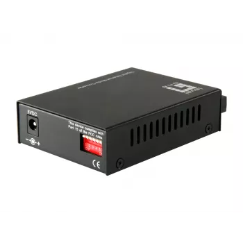 Conversor de media LevelOne RJ45 para SC Gigabit, fibra monomodo, 20 km
