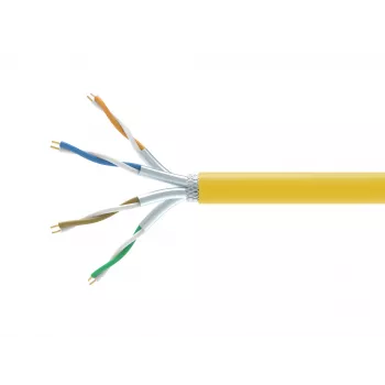 Cabo de rede EQUIP 404563 Cat7a S/FTP (S-STP) 1000 m, amarelo, 10GBase-T