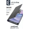 Cellularline Book - Capa tipo livro para Galaxy A16 com compartimento para cartões e fecho magnético