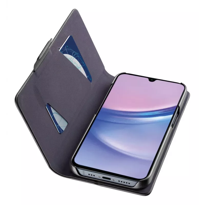 Cellularline Book - Capa tipo livro para Galaxy A16 com compartimento para cartões e fecho magnético