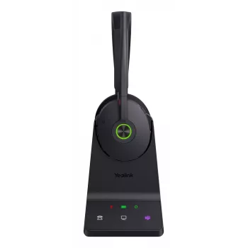 Yealink WH68 UC headset, com fios e sem fios, 20 - 20000 Hz, chamadas/música, 155 g, headset, preto