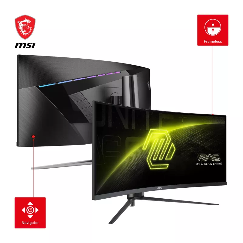 Monitor de computador MSI MAG 345CQRDE 86,4 cm (34 polegadas) 3440 x 1440 píxeis UltraWide Dual Quad HD preto