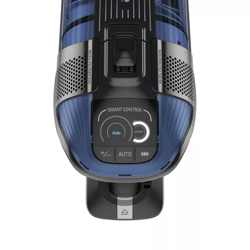 Rowenta X-Force Flex 12.60 Aqua RH98C0WO aspirador vertical sem fios 2 em 1, a seco e a húmido, sem saco, 320 W, 25,9 V, azul/cinzento