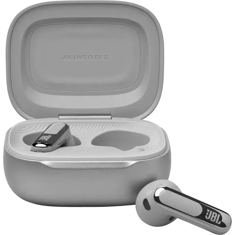 JBL Live Flex 3 headset sem fios in-ear telefonia/música/desporto/dia a dia prateado