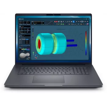 DELL Pro Max 18 Plus MB18250 Intel Core Ultra 7 265HX Estação de trabalho móvel 45,7 cm (18 polegadas) Quad HD+ 32 GB DDR5-SDRAM 1 TB SSD NVIDIA RTX PRO 3000 Blackwell Wi-Fi 7 (802.11be) Windows 11 Pro alemão preto