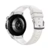 Smartwatch HUAWEI WATCH 5 — caixa redonda de aço inoxidável de 42 mm, 1,38 polegadas AMOLED, GPS, Bluetooth, bateria de 540 mAh, caixa bege com bracelete branca