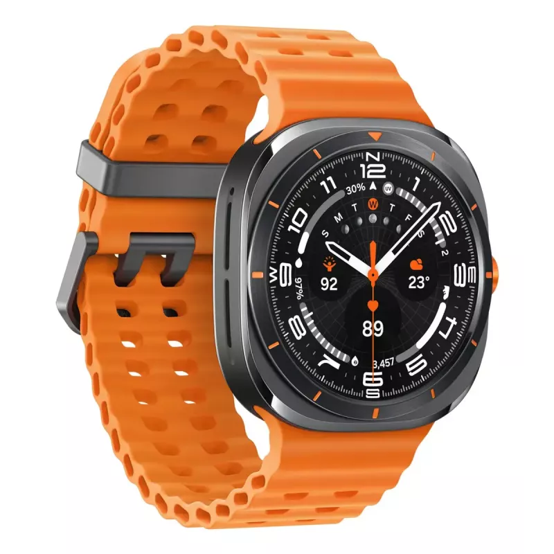 Samsung Galaxy Watch Ultra (2025) SM-L705 smartwatch LTE, 47 mm, ecrã tátil AMOLED de 3,81 cm (1,5 polegadas) 480 x 480, 64 GB, Wi-Fi, GPS, cinzento titânio