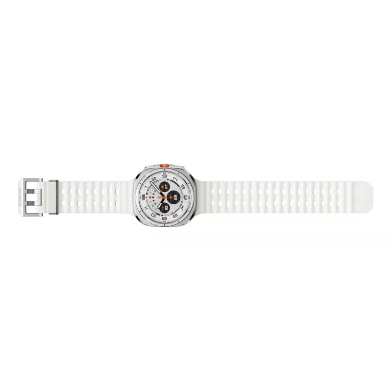 Samsung Galaxy Watch Ultra (2025) SM-L705 smartwatch LTE, 47 mm, ecrã tátil AMOLED de 3,81 cm (1,5 polegadas) 480 x 480, 64 GB, Wi-Fi, GPS, branco titânio