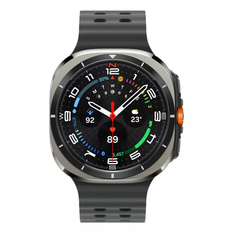 Samsung Galaxy Watch Ultra 3,81 cm (1,5 polegadas) AMOLED 47 mm digital 480 x 480 píxeis ecrã tátil 4G prateado Wi-Fi GPS (satélite)