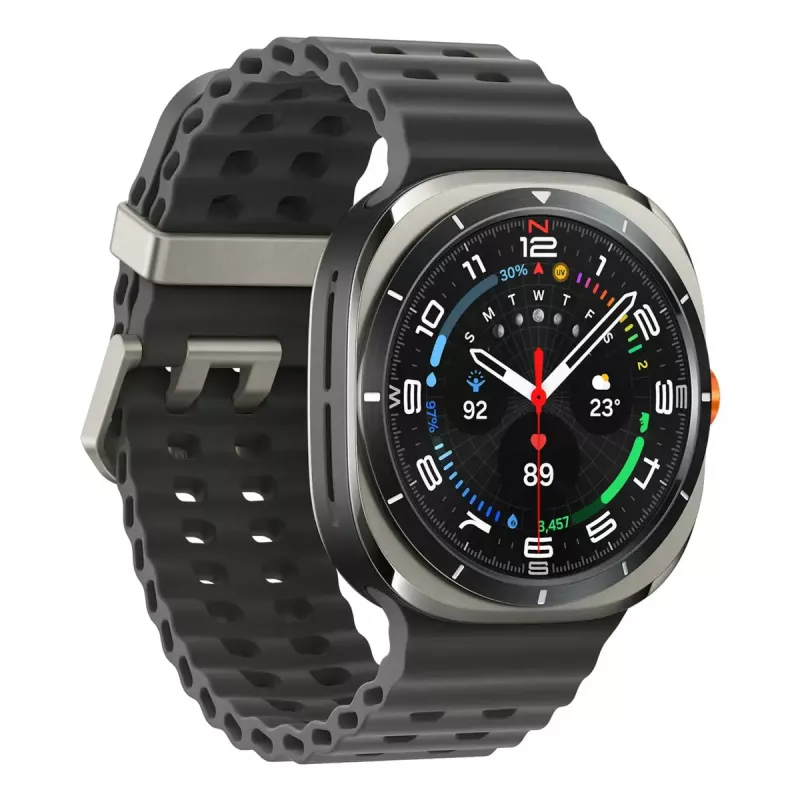 Samsung Galaxy Watch Ultra 3,81 cm (1,5 polegadas) AMOLED 47 mm digital 480 x 480 píxeis ecrã tátil 4G prateado Wi-Fi GPS (satélite)