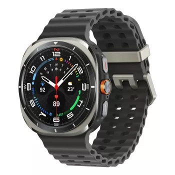 Samsung Galaxy Watch Ultra 3,81 cm (1,5 polegadas) AMOLED 47 mm digital 480 x 480 píxeis ecrã tátil 4G prateado Wi-Fi GPS (satélite)