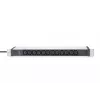 DIGITUS 1U alumínio PDU para montagem em rack 12x C13 16A 230VAC 50/60Hz ficha de contacto de proteção