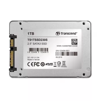 SSD TRANSCEND 230s 1TB 2.5in SATA III 6Gb/s TLC caixa de alumínio